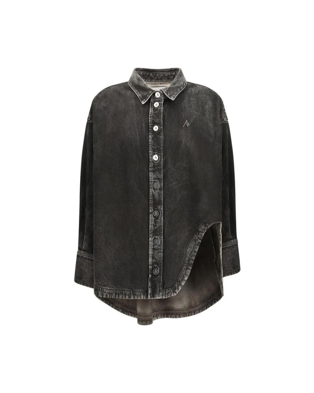 The Attico Gray Denim Shirts