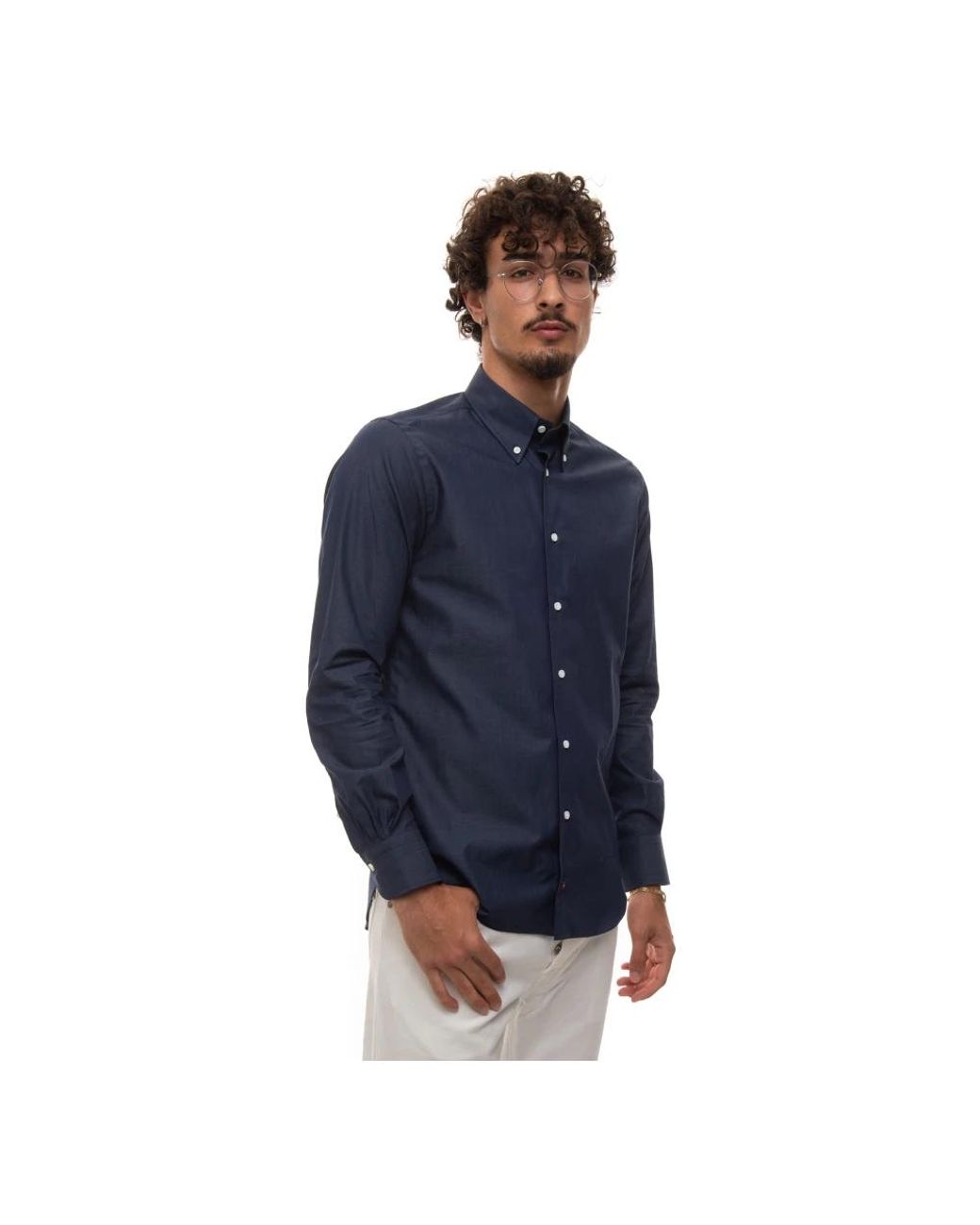 Carrel Blue Casual Shirts for men