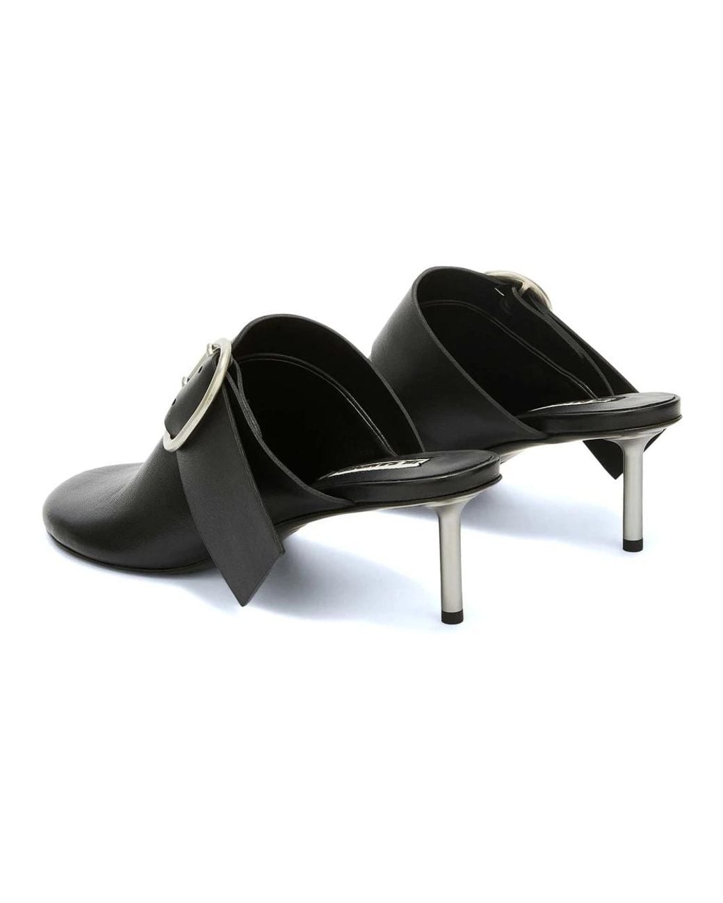 Jil Sander Black Heeled Mules