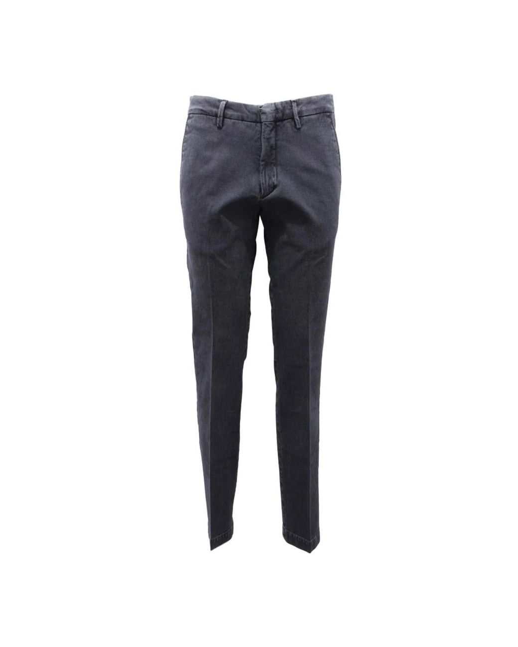 Michael Coal Blue Slim-Fit Trousers for men