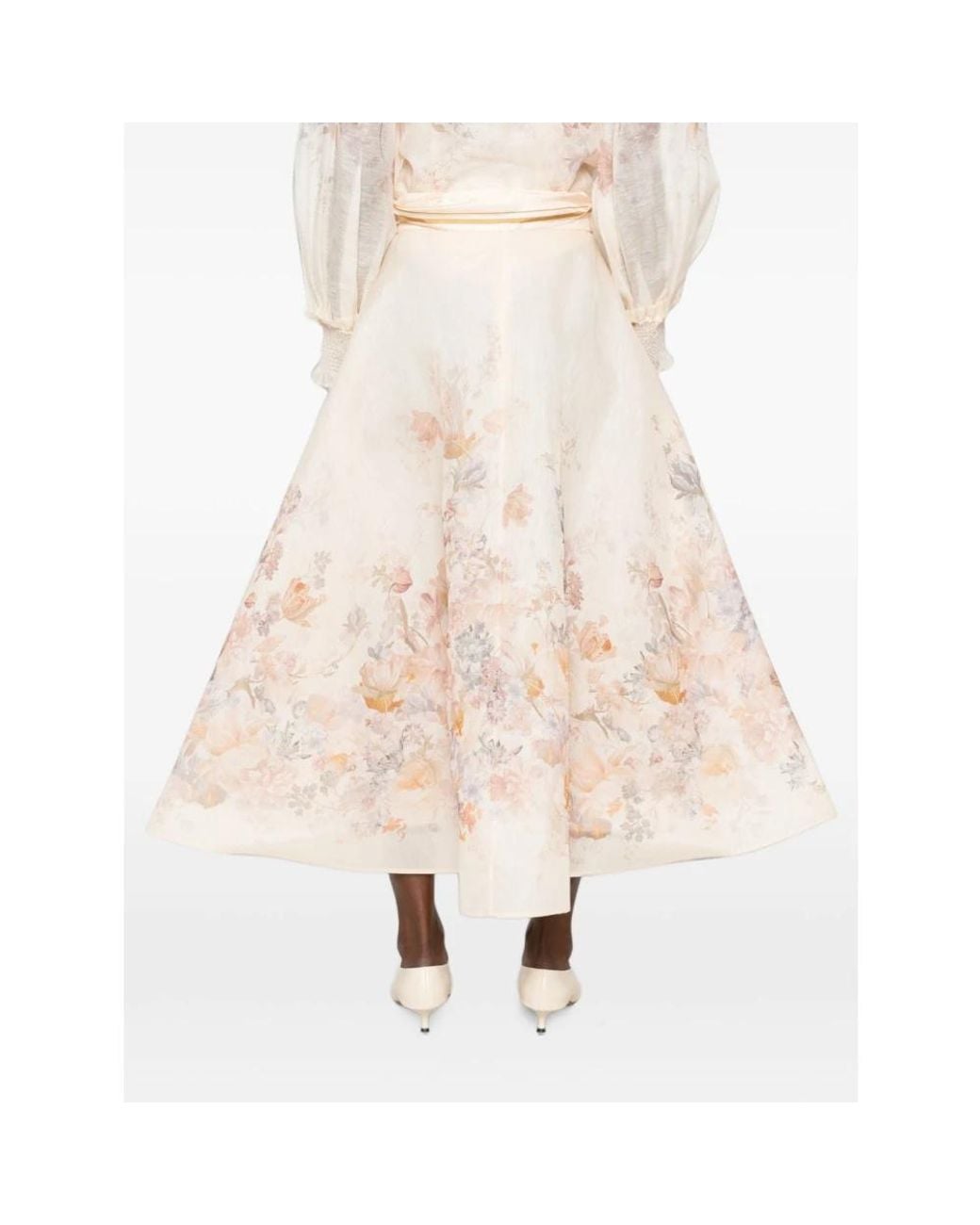 Zimmermann Natural Midi Skirts