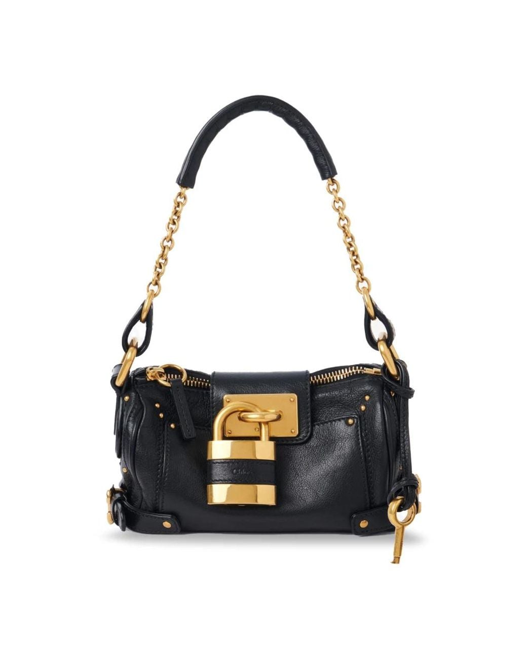 Chloé Black Small Paddington Chain Bag