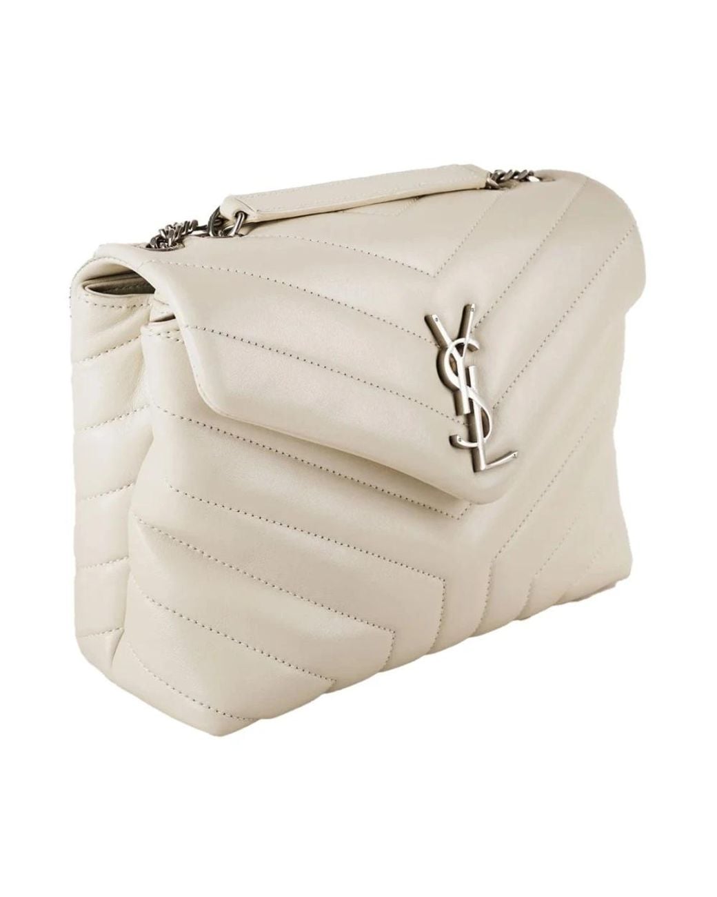 Saint Laurent Natural Shoulder Bags