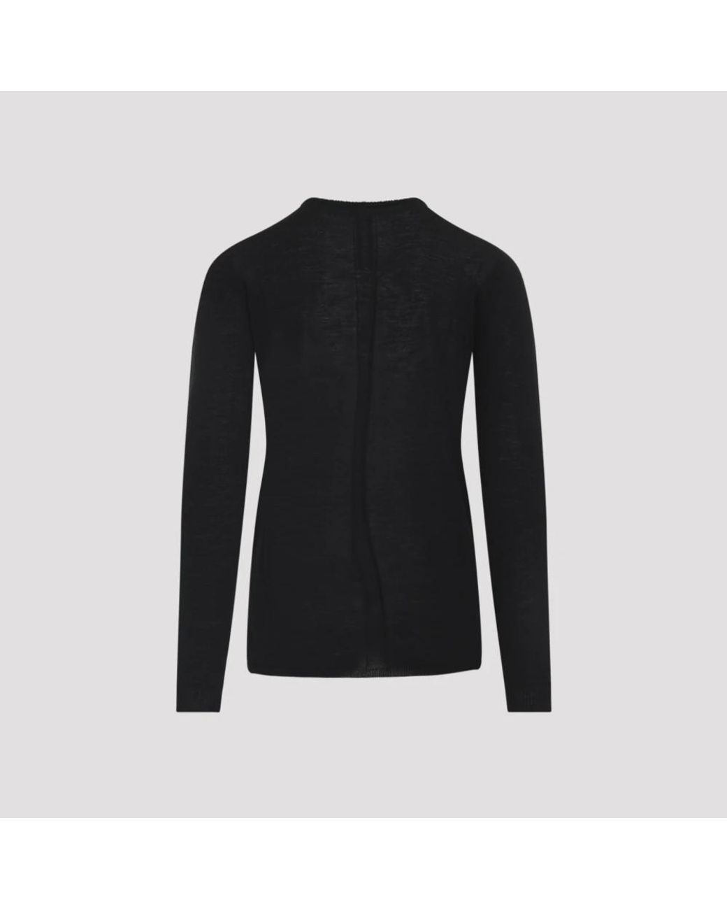 Rick Owens Black Round-Neck Knitwear for men
