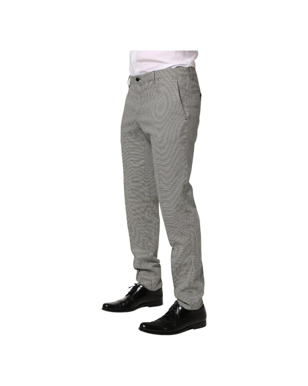 Dolce & Gabbana Gray Suit Trousers for men