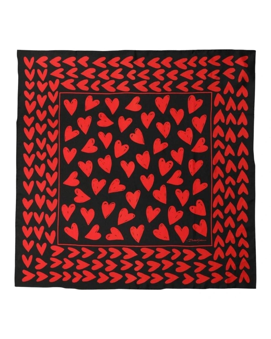 Dolce & Gabbana Red Silk Scarves