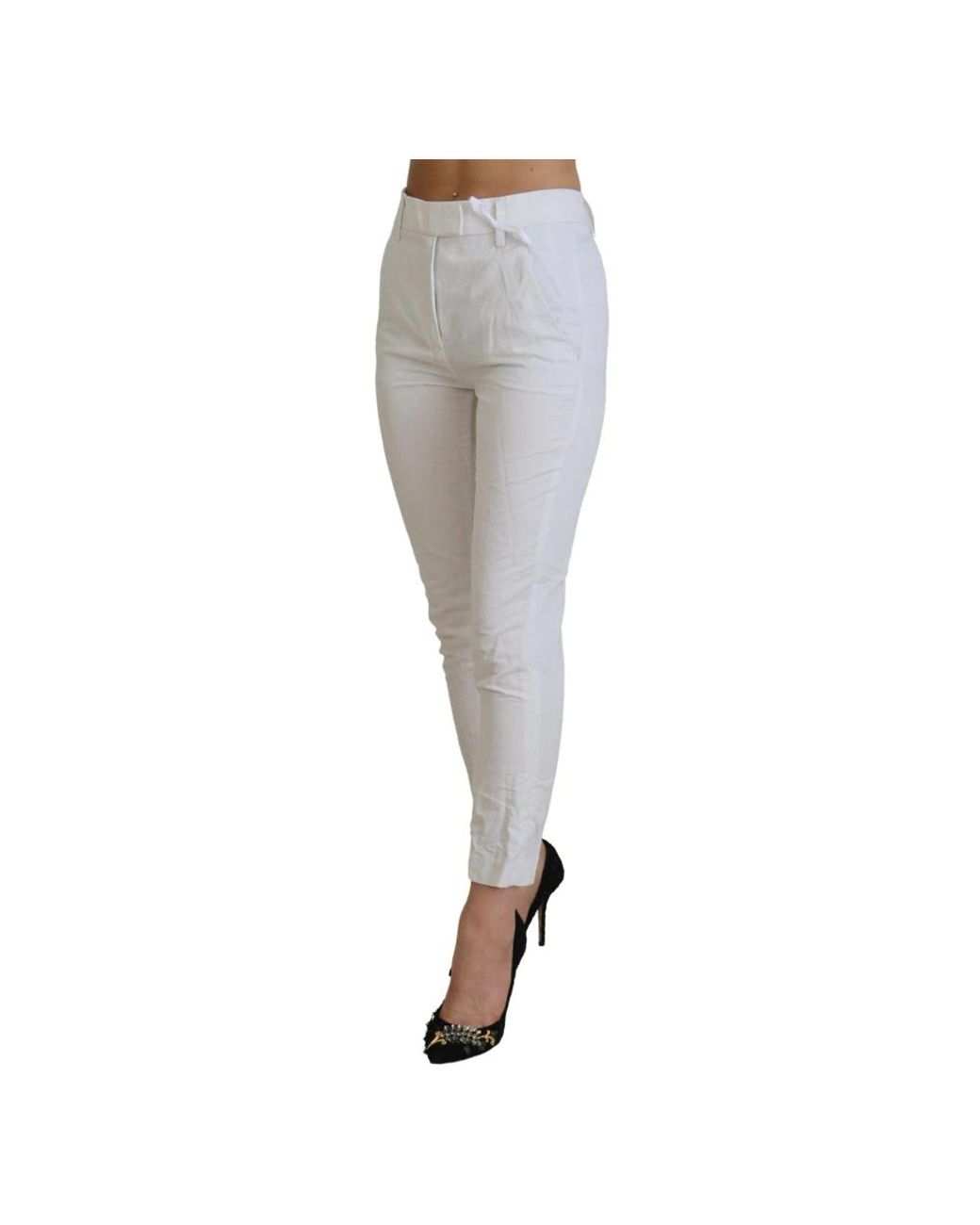 Dondup Gray Slim-Fit Trousers