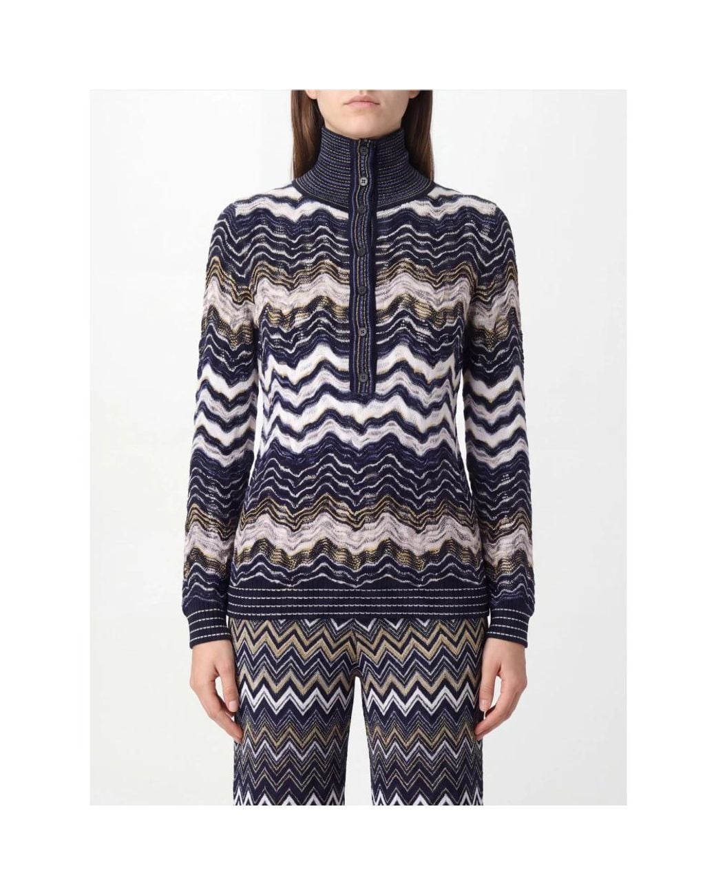 Missoni Blue Turtlenecks