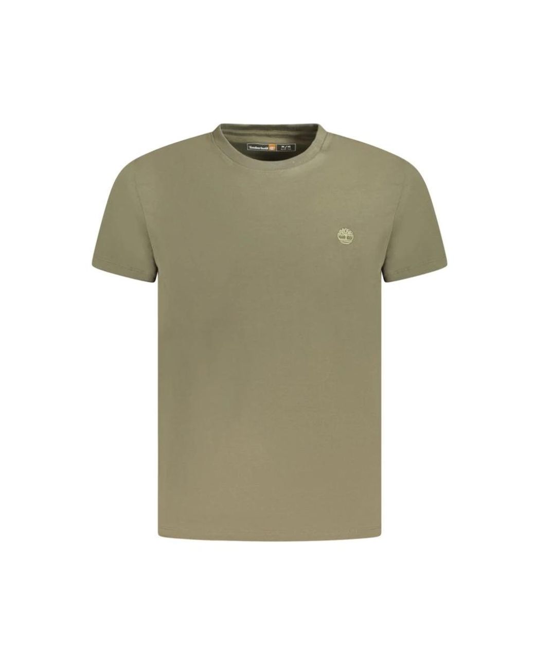 Timberland Tops ,Groen ,Katoen Groene Katoenen Crew Neck T-Shirt in het Green voor heren