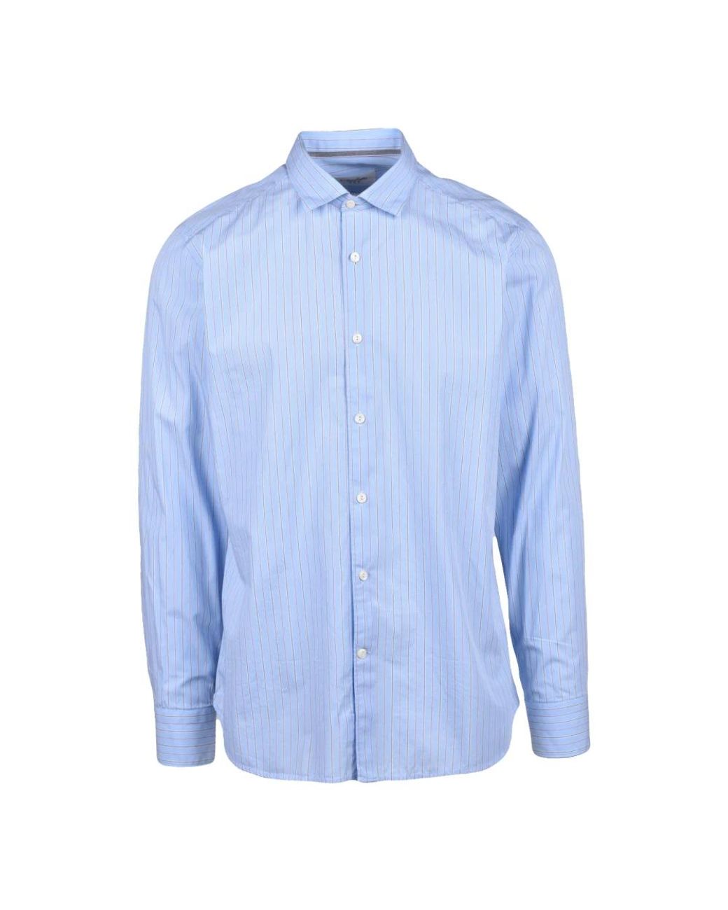 Tintoria Mattei 954 Blue Formal Shirts for men