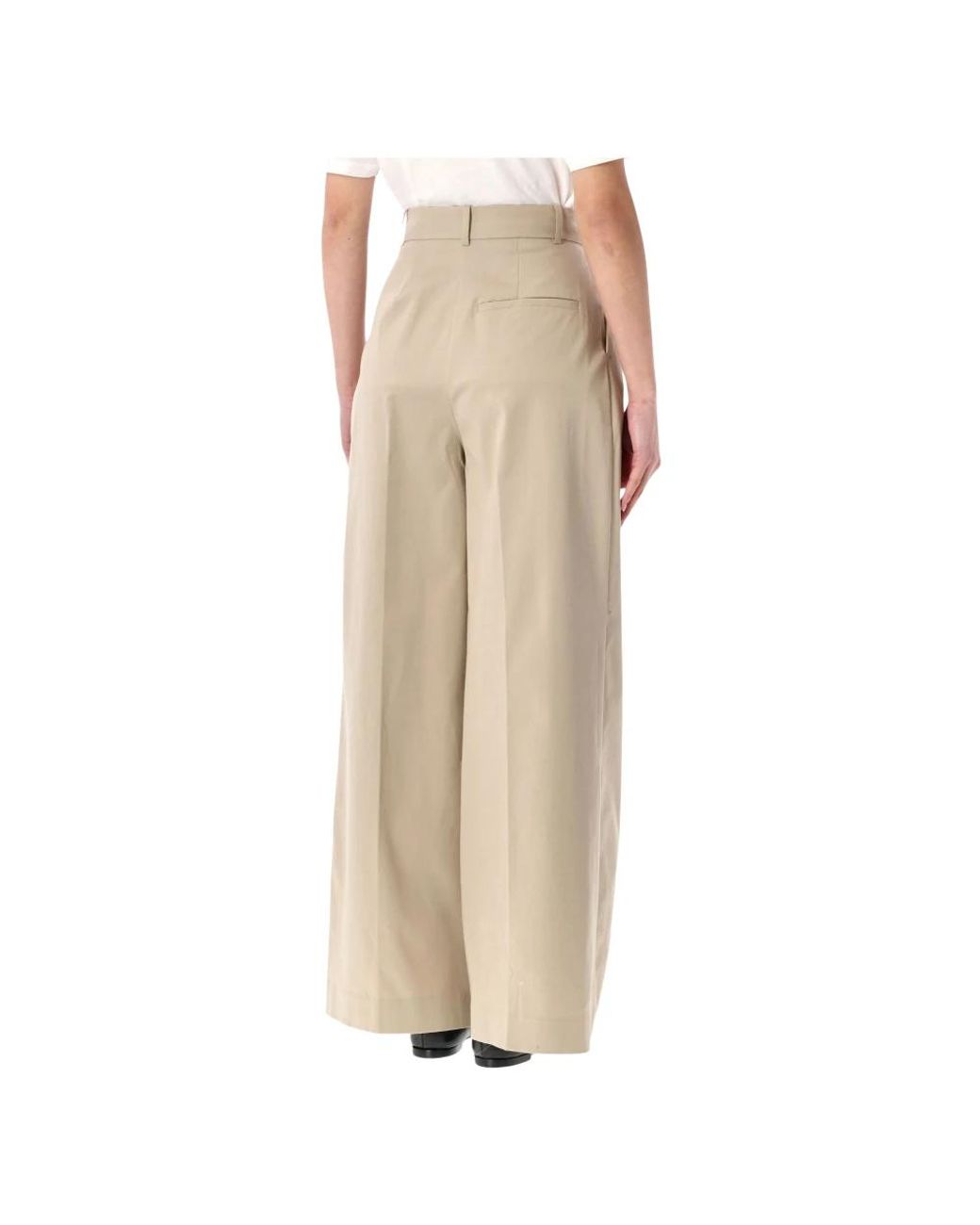 Anine Bing Natural Wide Trousers