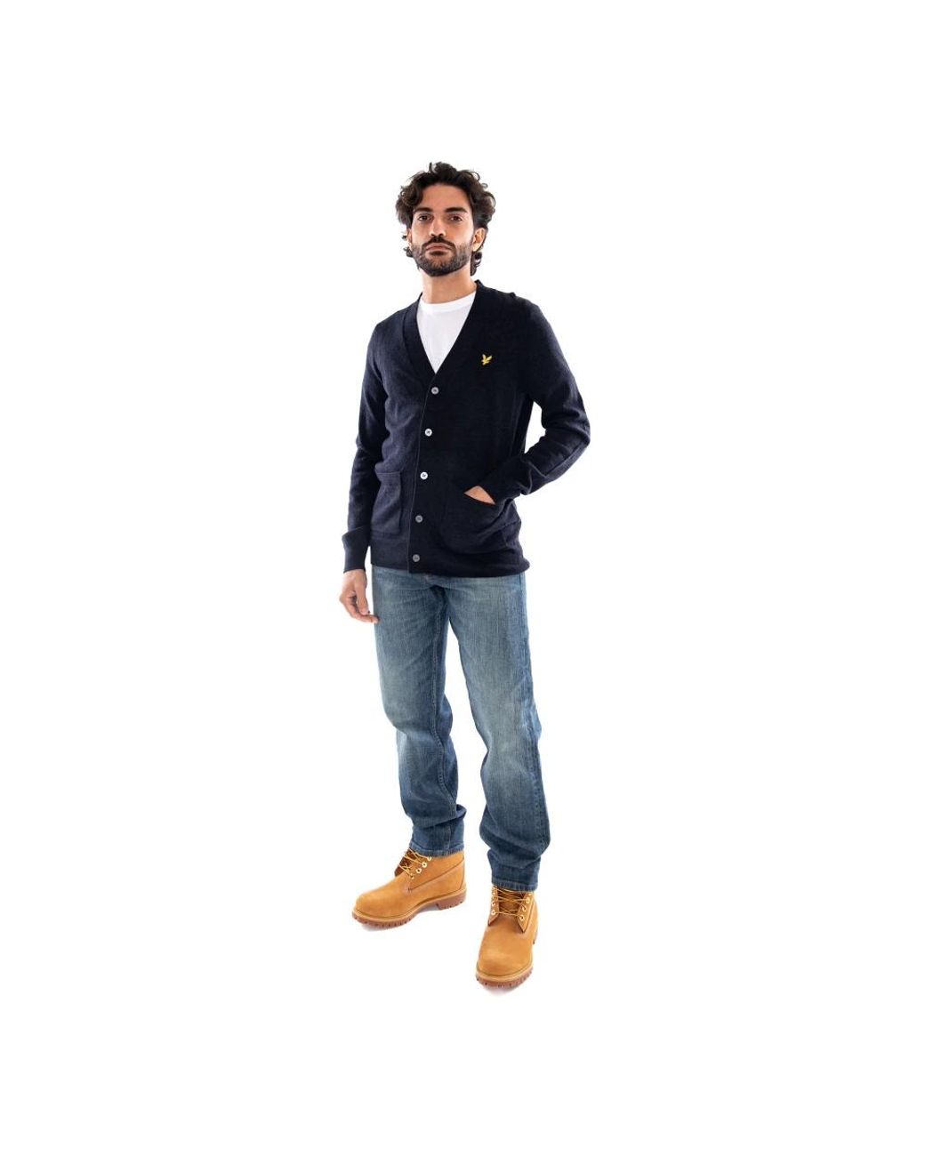Cardigans Lyle & Scott pour homme en coloris Blue