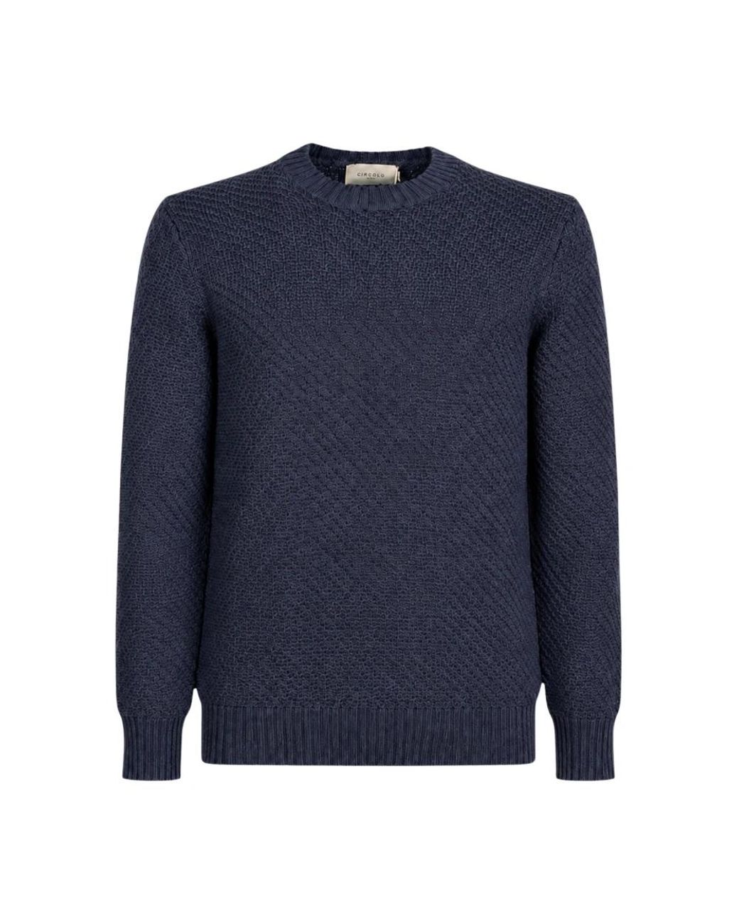 Circolo 1901 Blue Round-Neck Knitwear for men