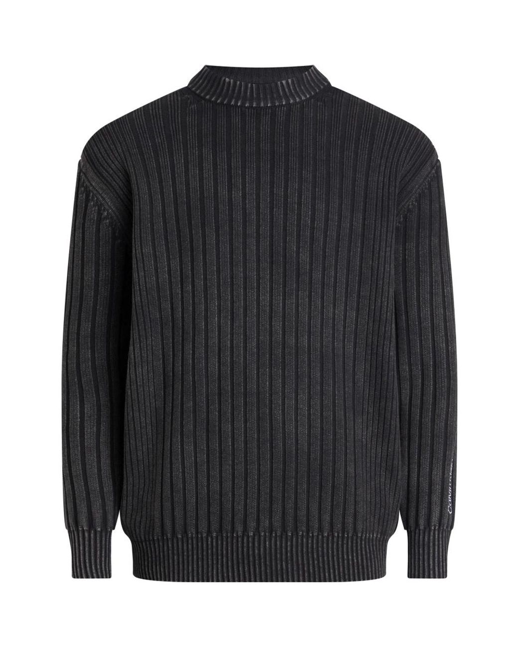 Calvin Klein Black Round-Neck Knitwear for men