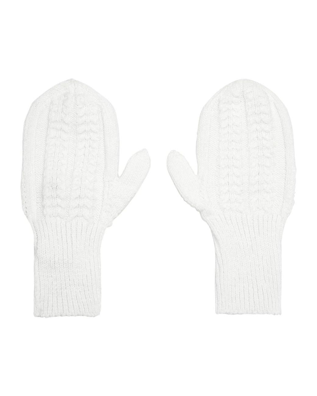 American Dreams Accessoires ,Wit ,Katoen Witte Katoenen Wanten in het White