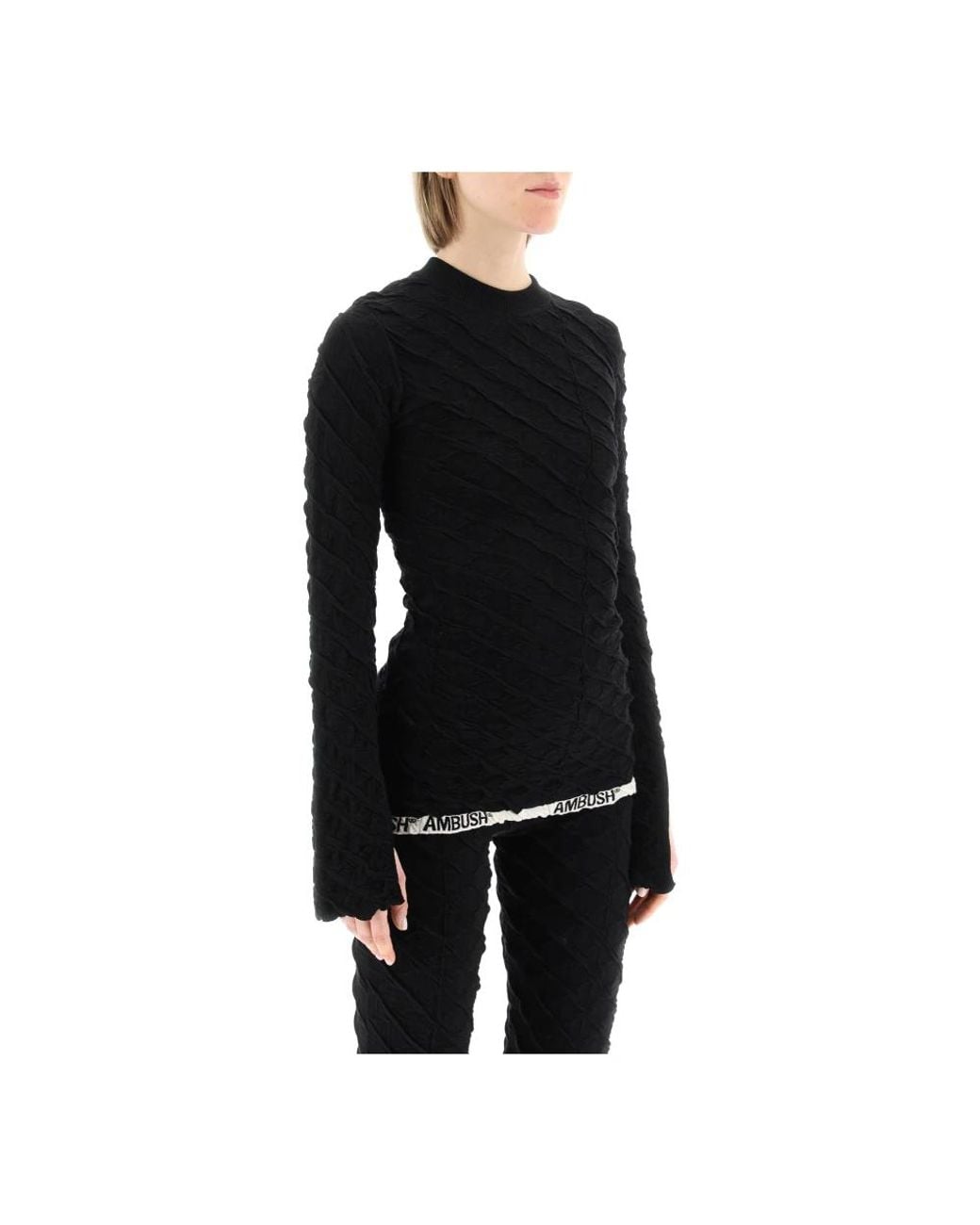 Ambush Black Long Sleeve Tops