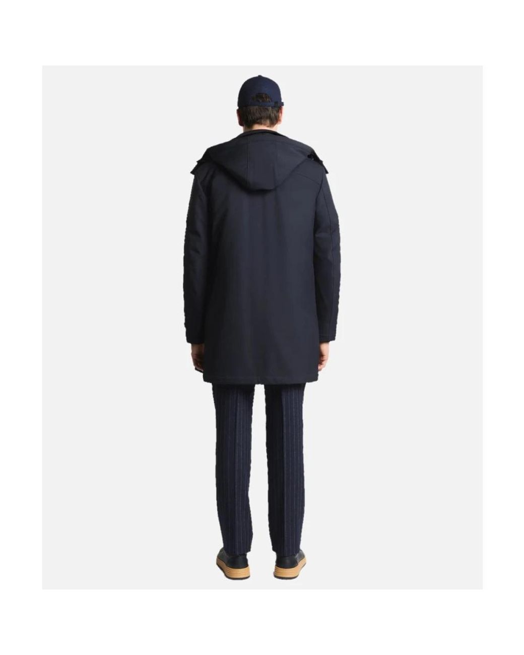 Fay Blue Trench Coats for men