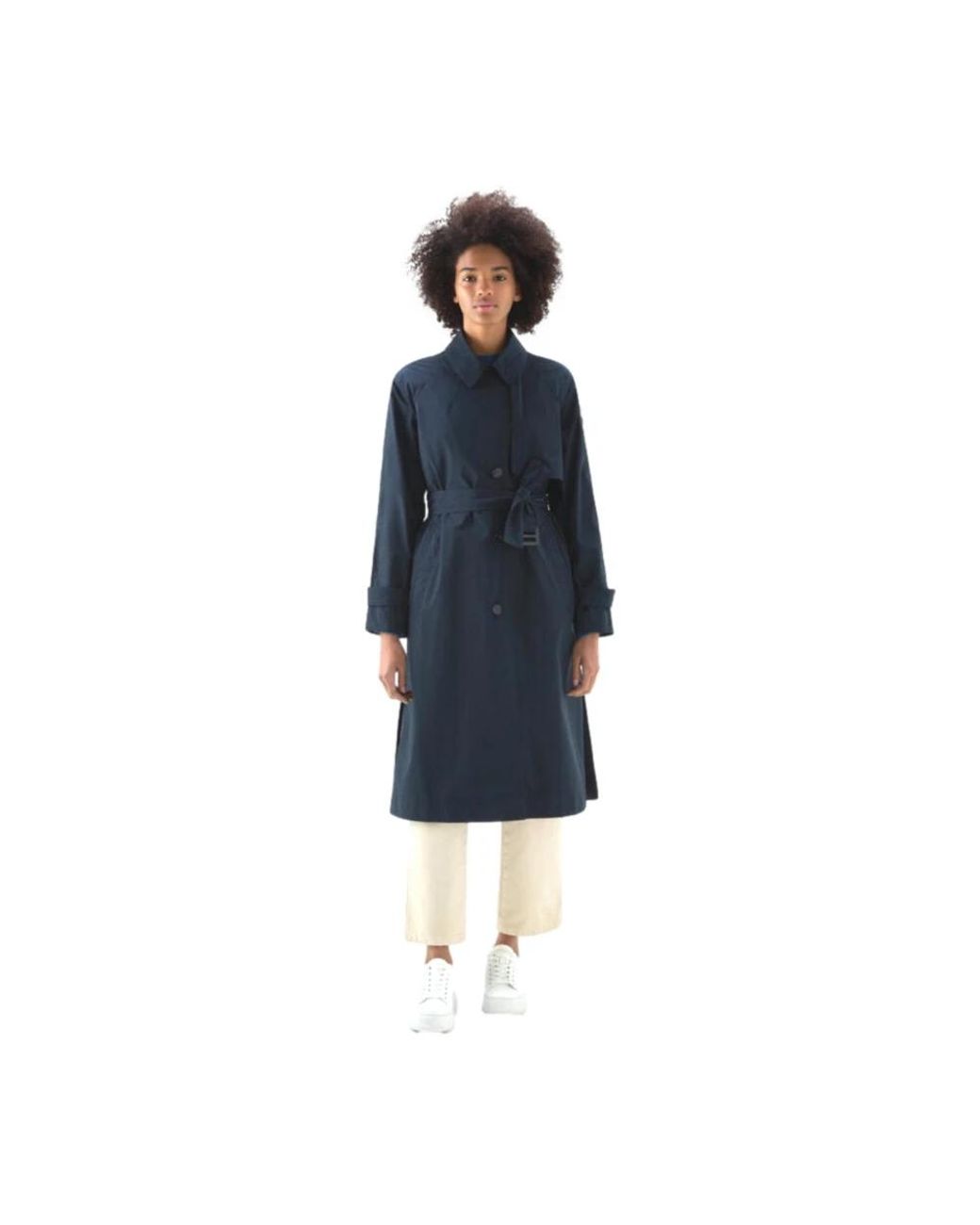 Woolrich Blue Trench Coats