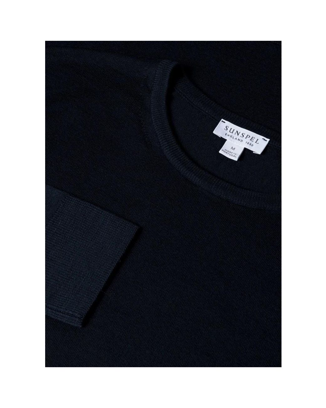 Sunspel Blue Round-Neck Knitwear for men