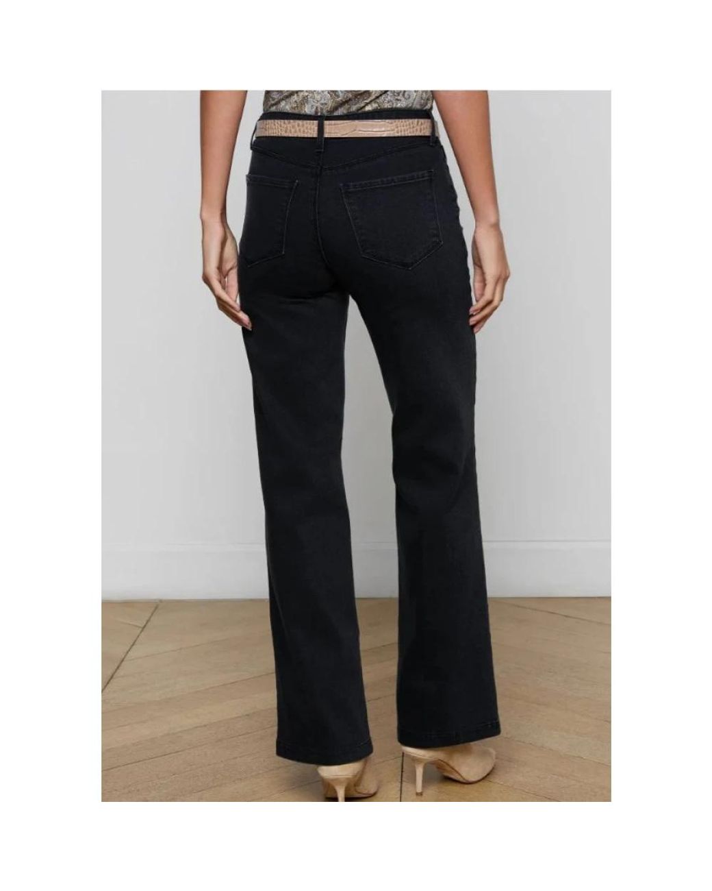 L'Agence Blue Wide Jeans