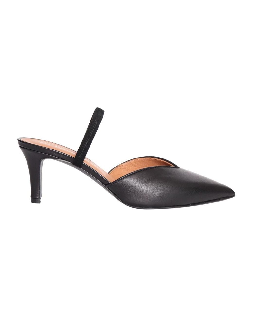 Via Roma 15 Brown Heeled Mules