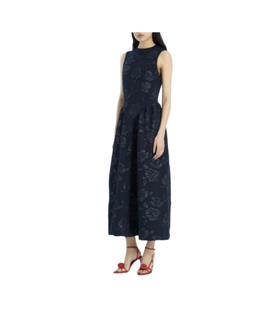 ROTATE BIRGER CHRISTENSEN Blue Midi Dresses