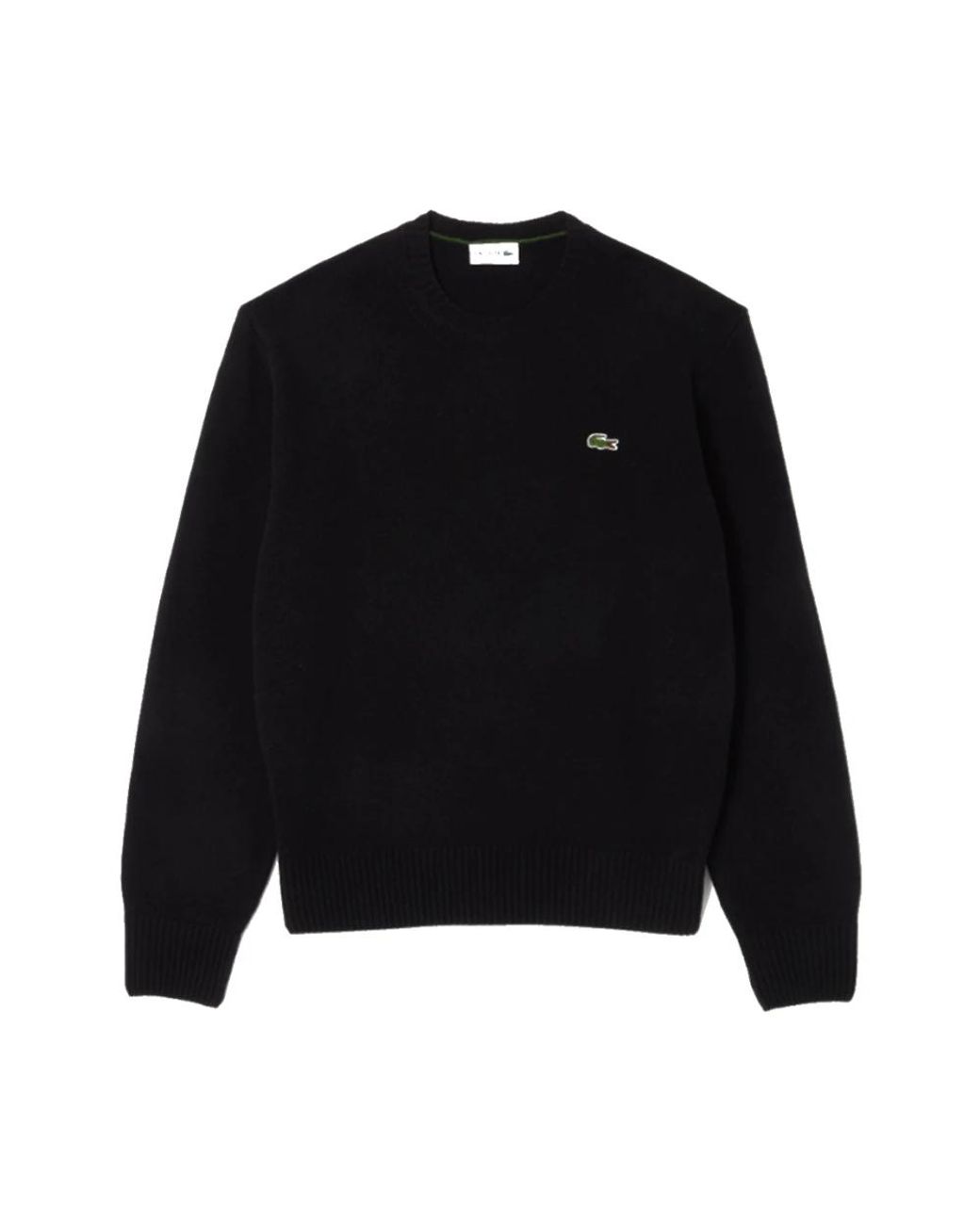 Lacoste Black Round-Neck Knitwear for men