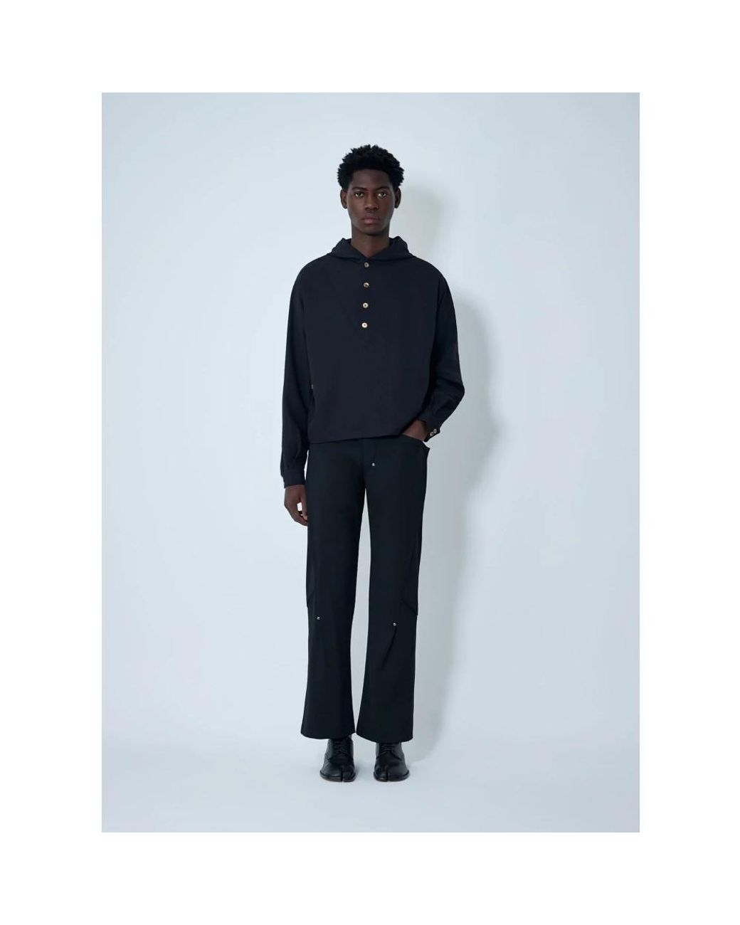 Kiko Kostadinov Blue Wide Trousers for men