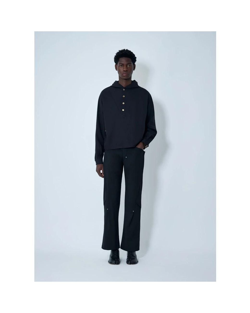Kiko Kostadinov Blue Wide Trousers for men