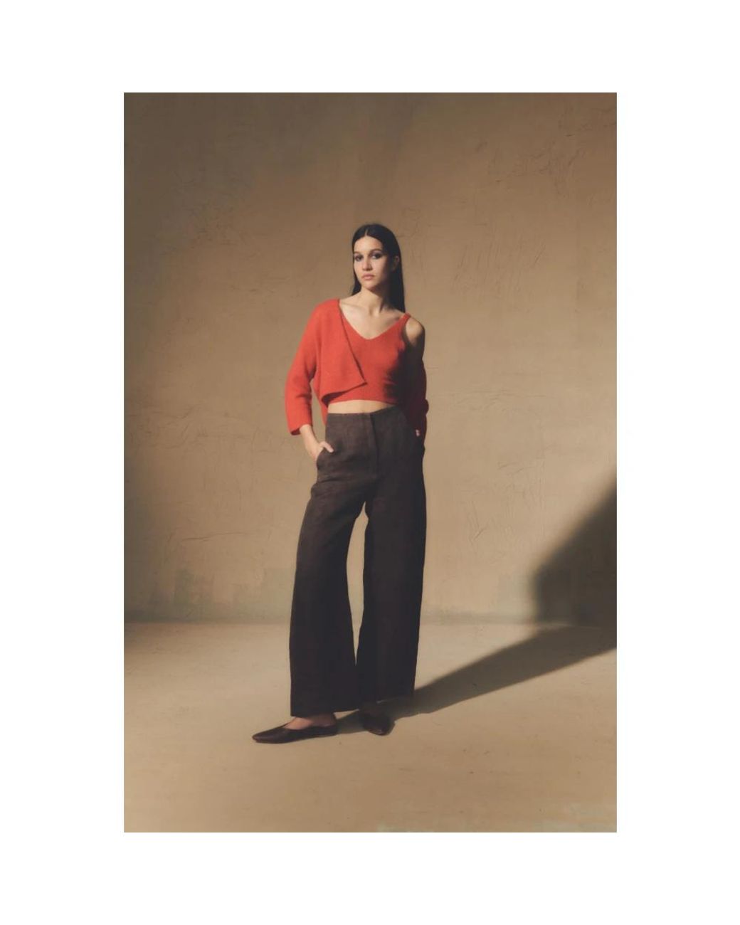Cortana Gray Straight Trousers