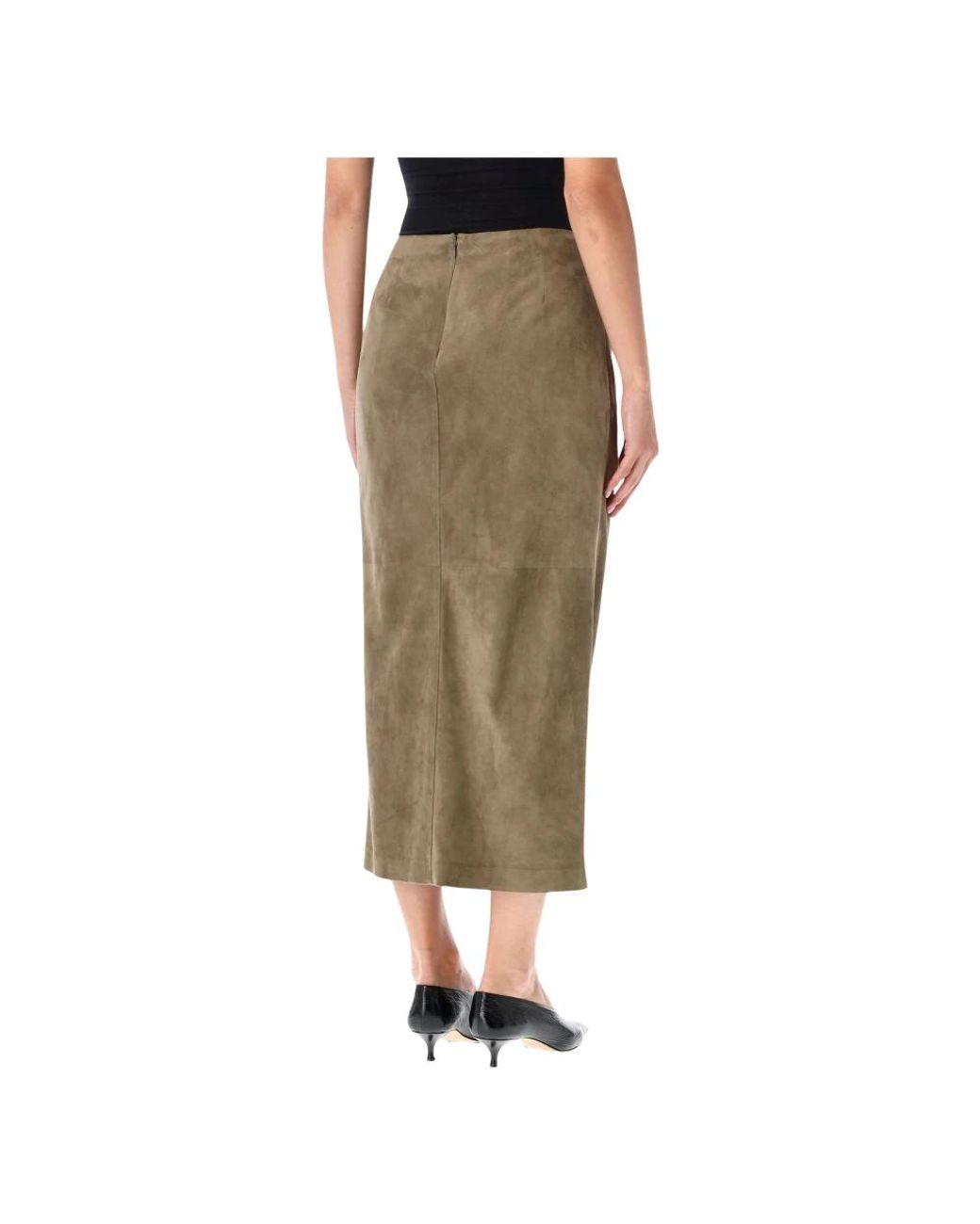 Ralph Lauren Green Leather Skirts