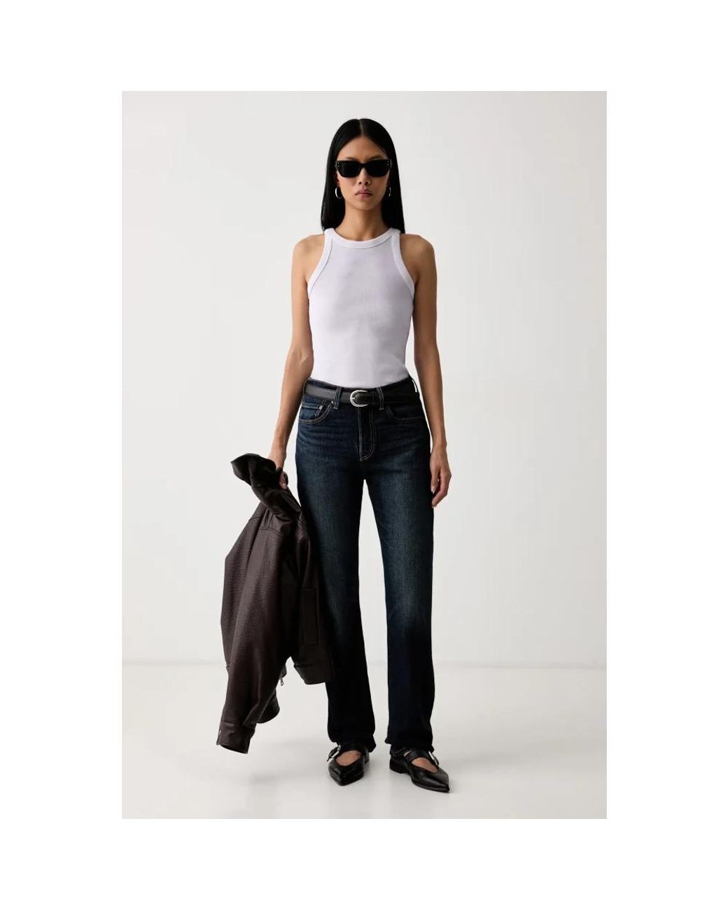 Straight Jeans Levi's de color Black