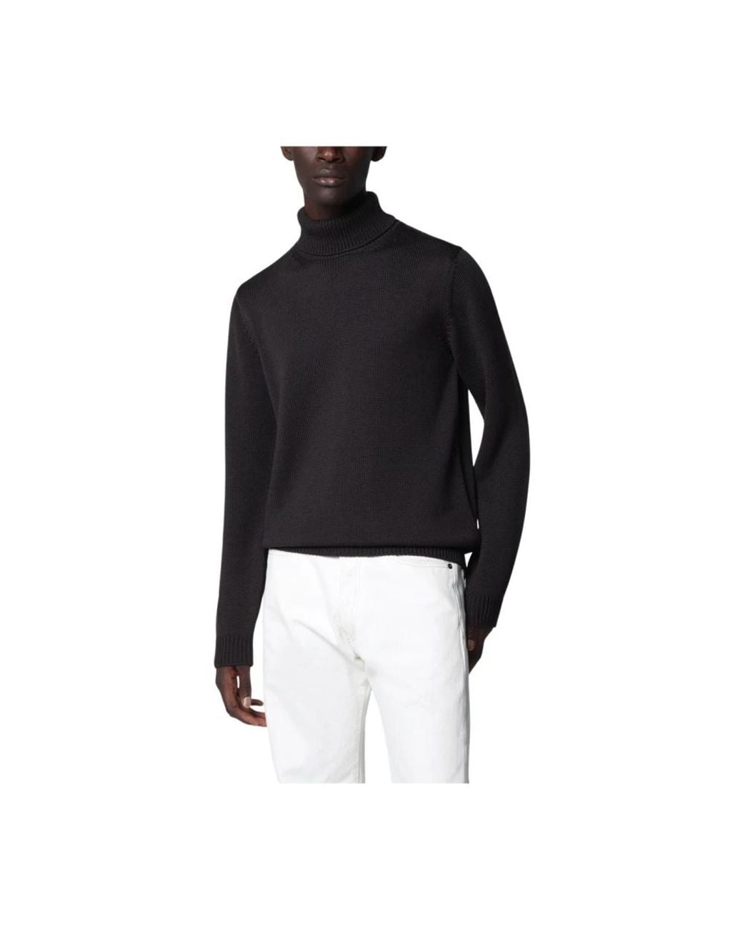 Roberto Collina Black Turtlenecks for men