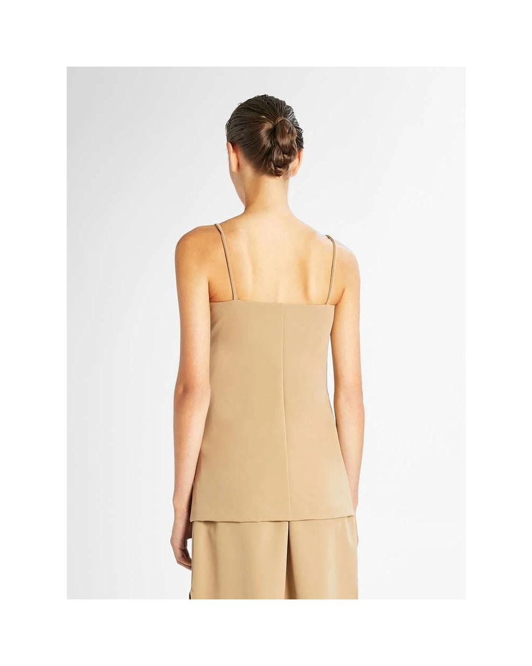 Max Mara Brown Sleeveless Tops