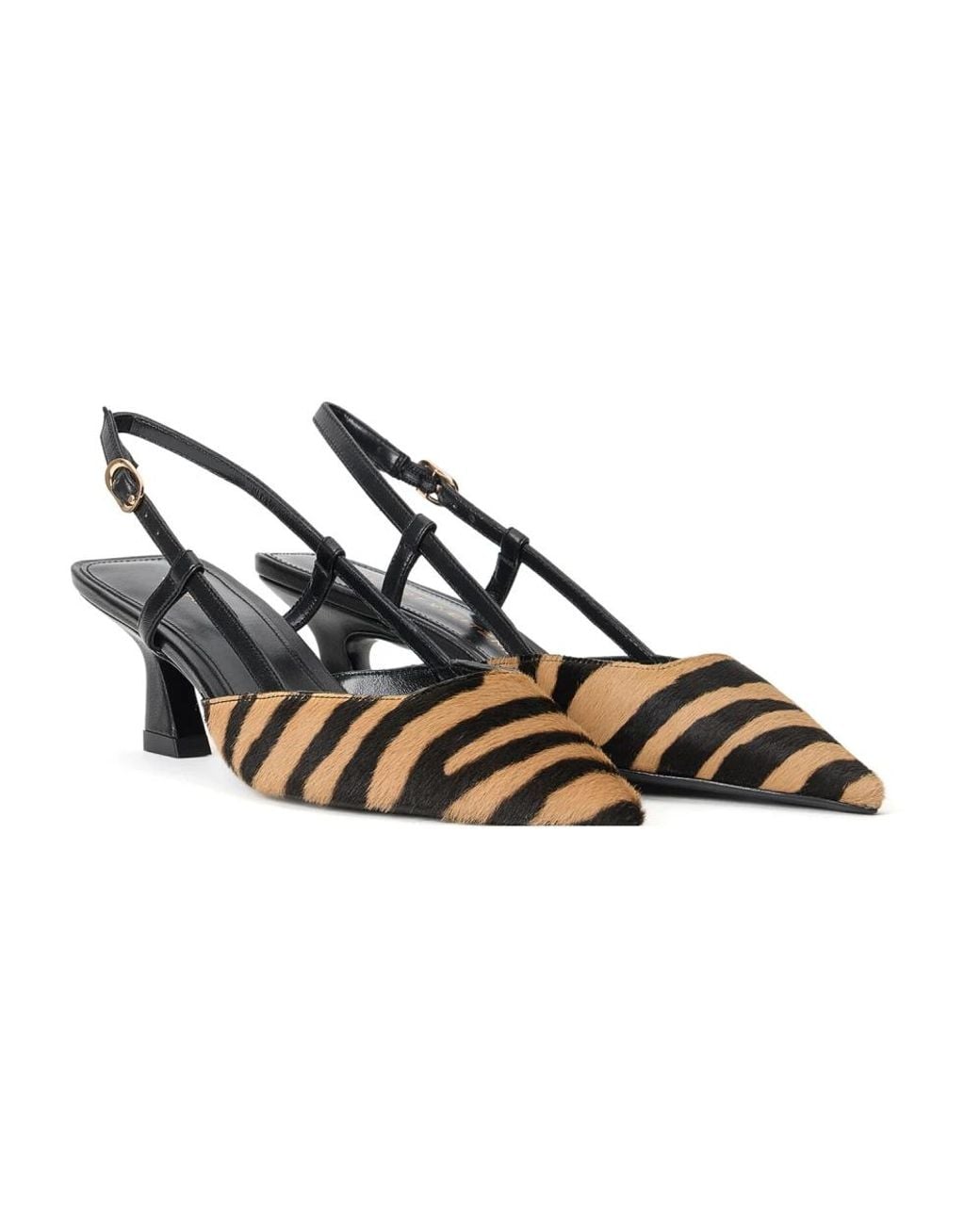 Stuart Weitzman Black Vinnie 50 Slingback