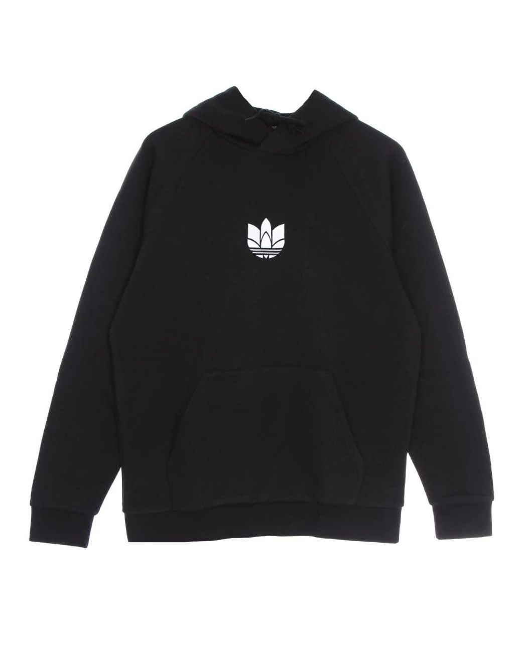 Adidas Fitness ,Zwart ,Katoen 3D Trefoil Hoodie Sweatshirt in het Blue voor heren