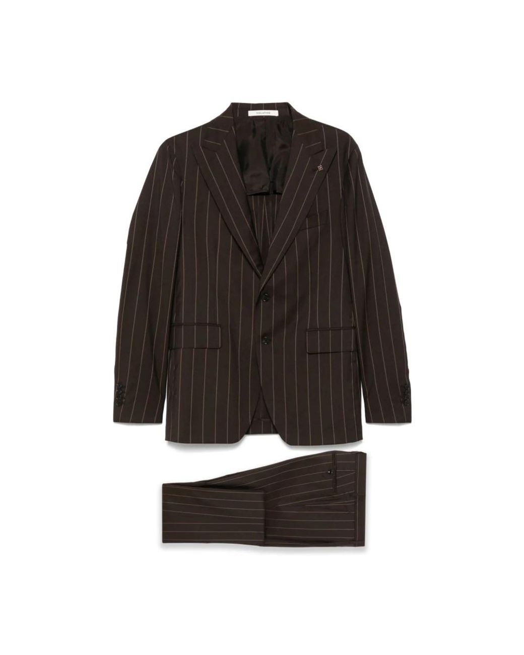 Tagliatore Gessato Suit in het Black voor heren