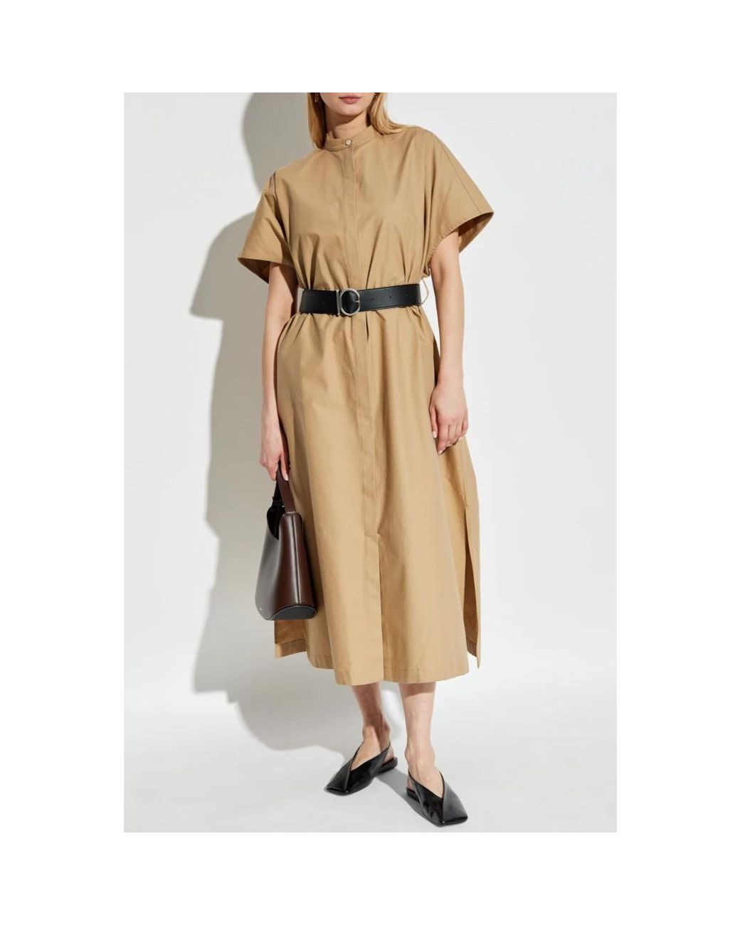 Midi Dresses Jil Sander de color Natural
