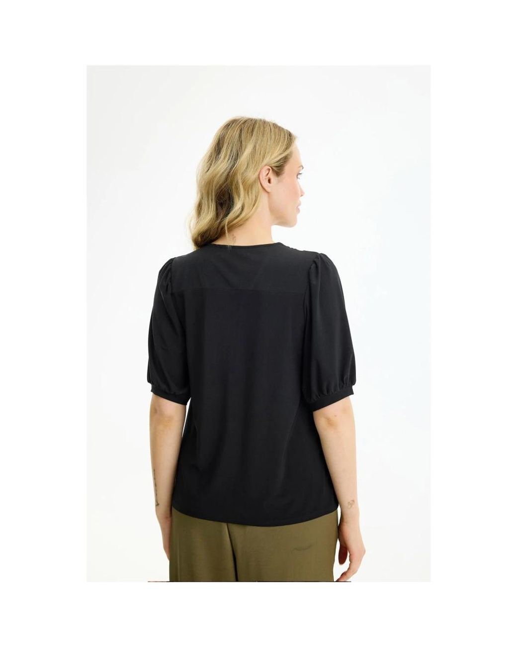 Blouses iN FRONT en coloris Black