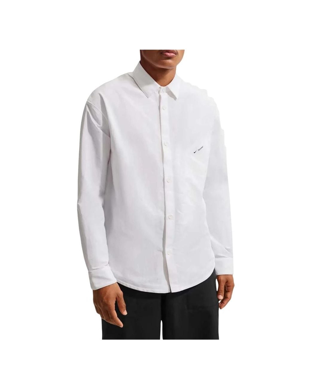 nike-formal-shirts-in-white-for-men-lyst