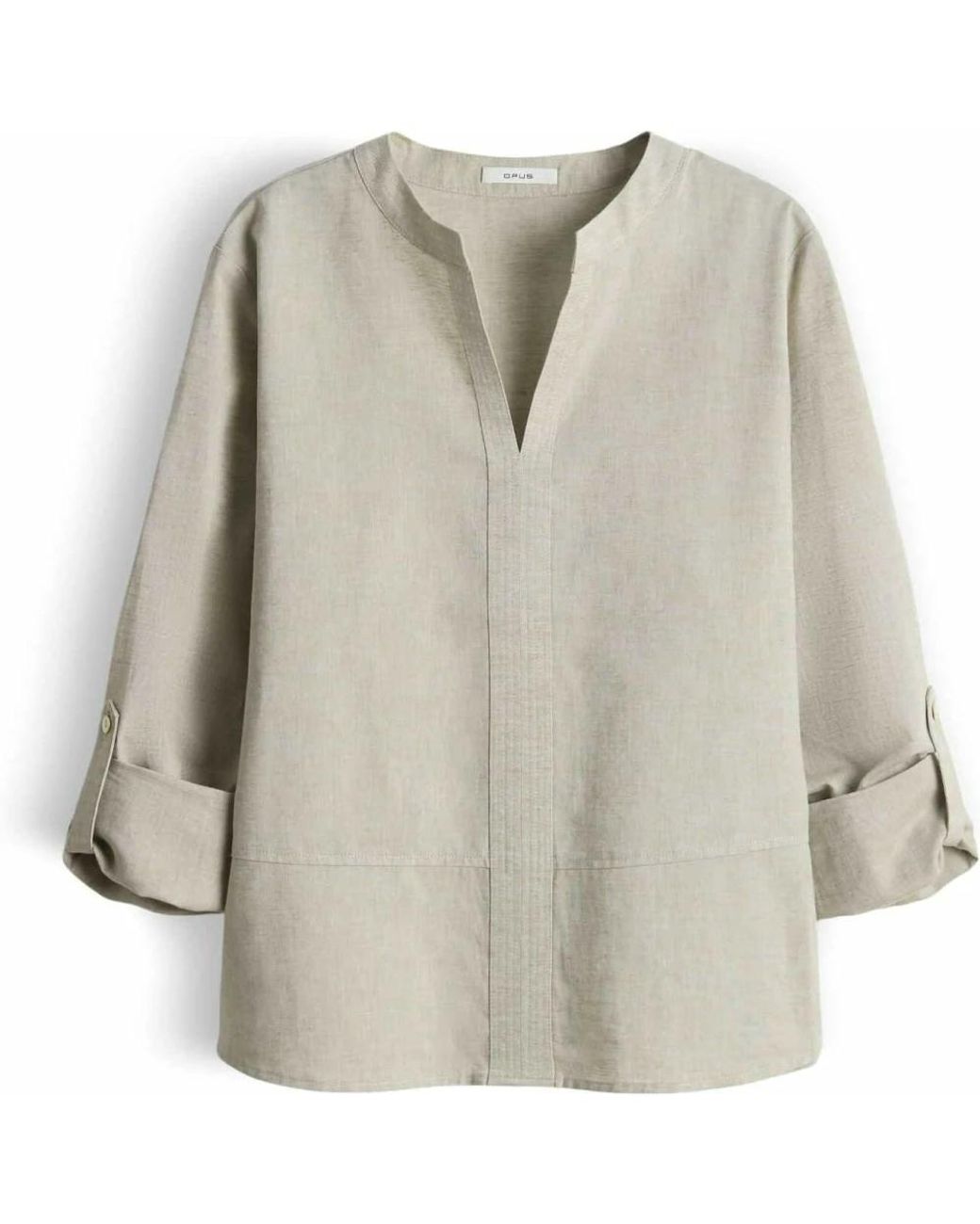 Opus Gray V-Neck Bluse