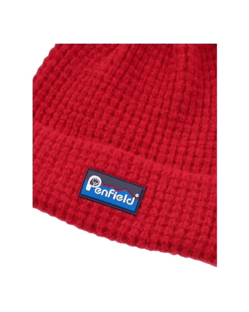 Penfield Red Waffel-Strickmütze