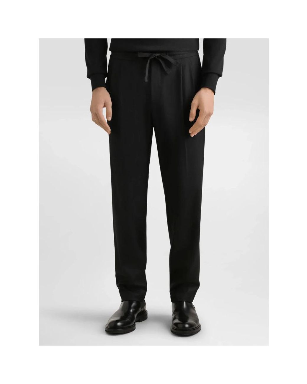 Dolce & Gabbana Black Slim-Fit Trousers for men