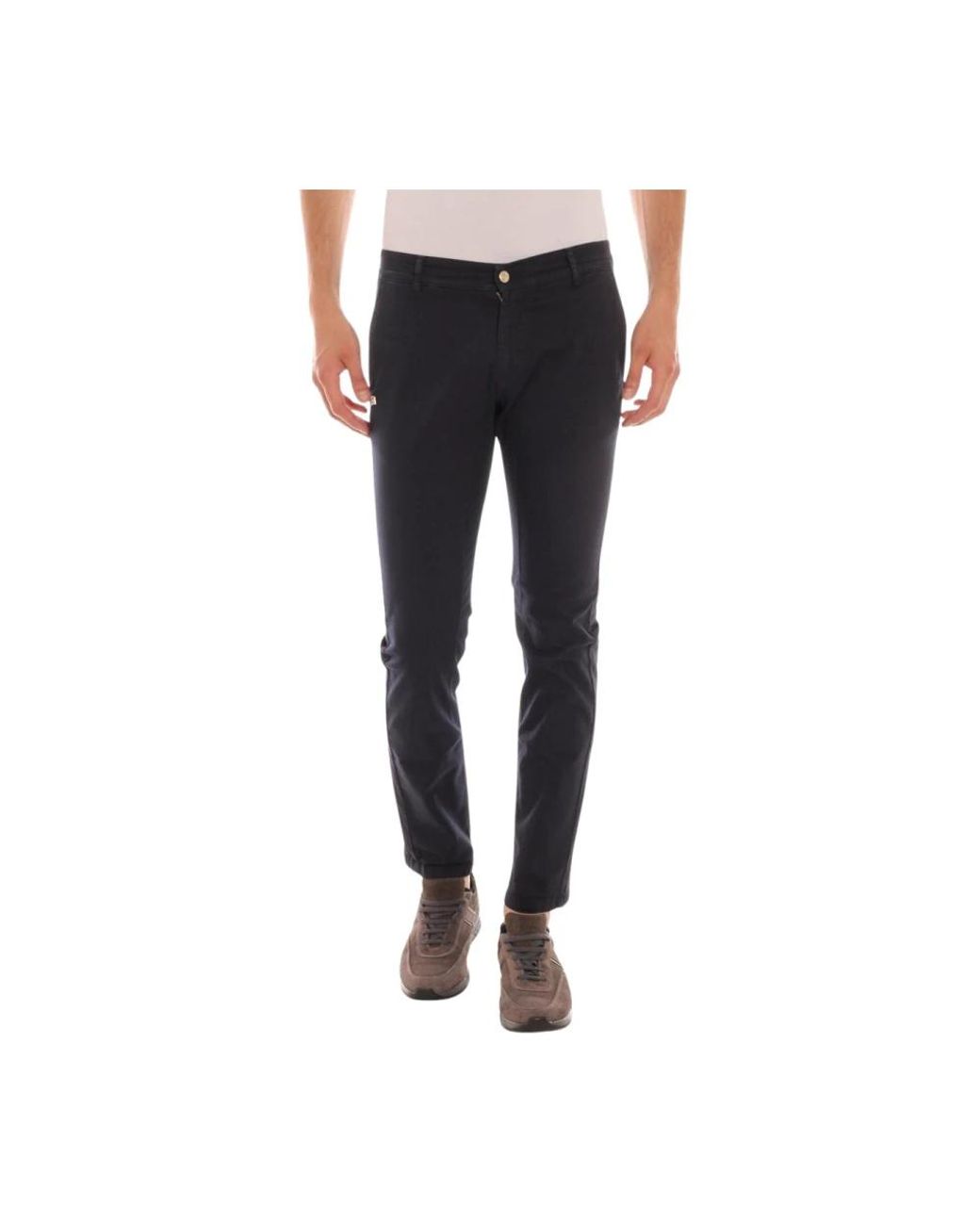 Daniele Alessandrini Blue Chinos for men
