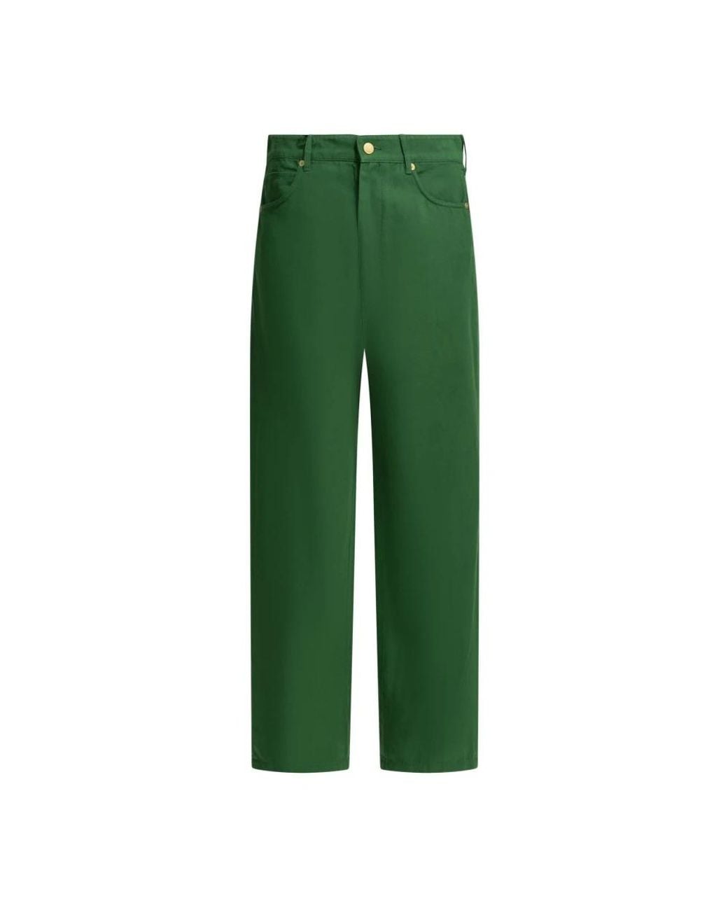 Max Mara Green Straight Fit Jeans