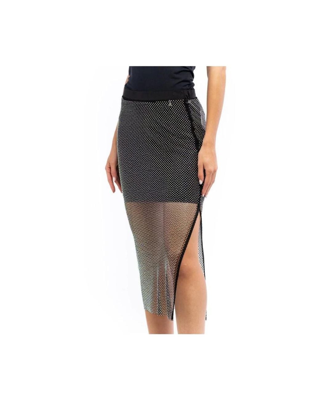 Patrizia Pepe Black Midi Skirts