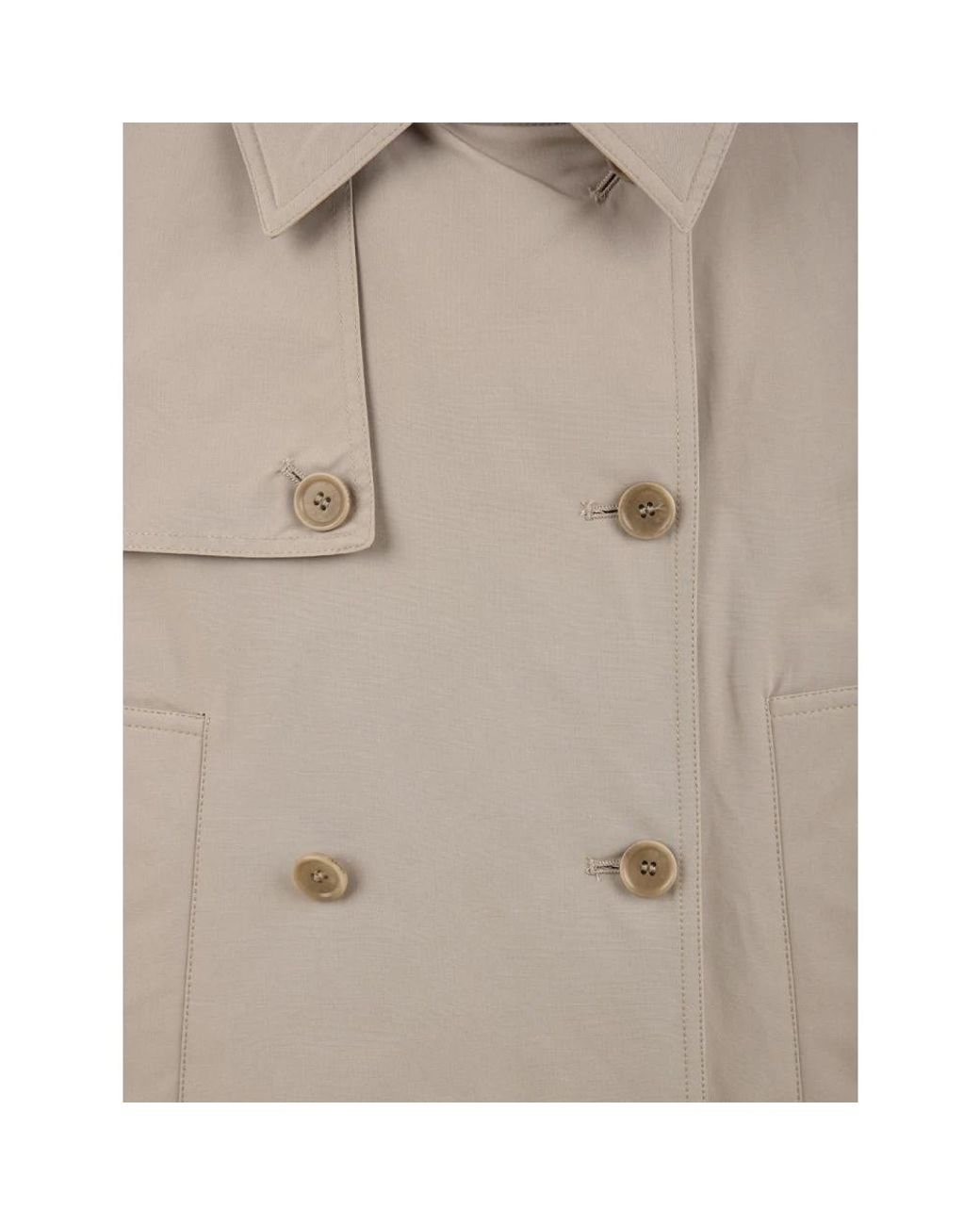 Aspesi Natural Double-Breasted Coats