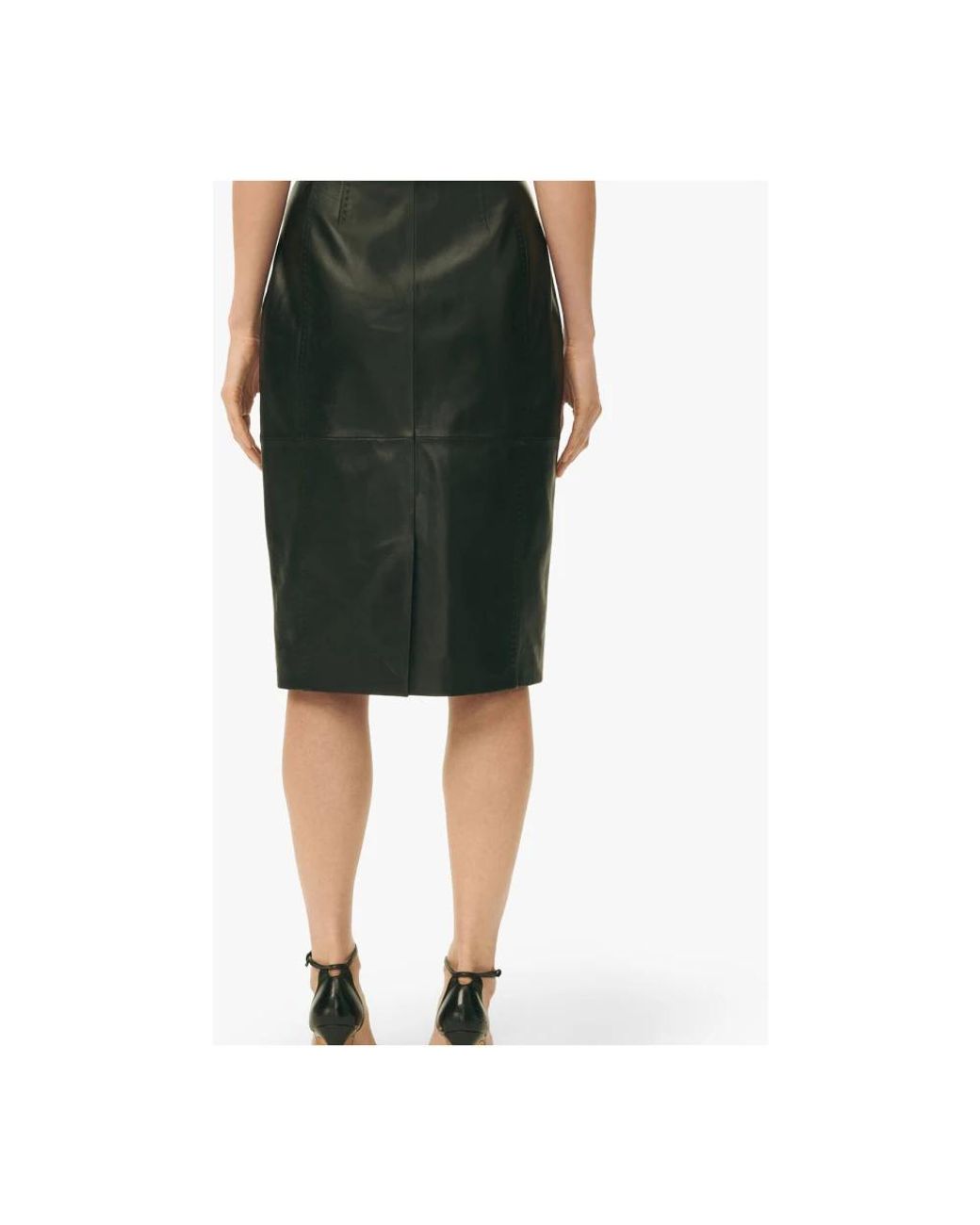 Brooks Brothers Black Leather Skirts