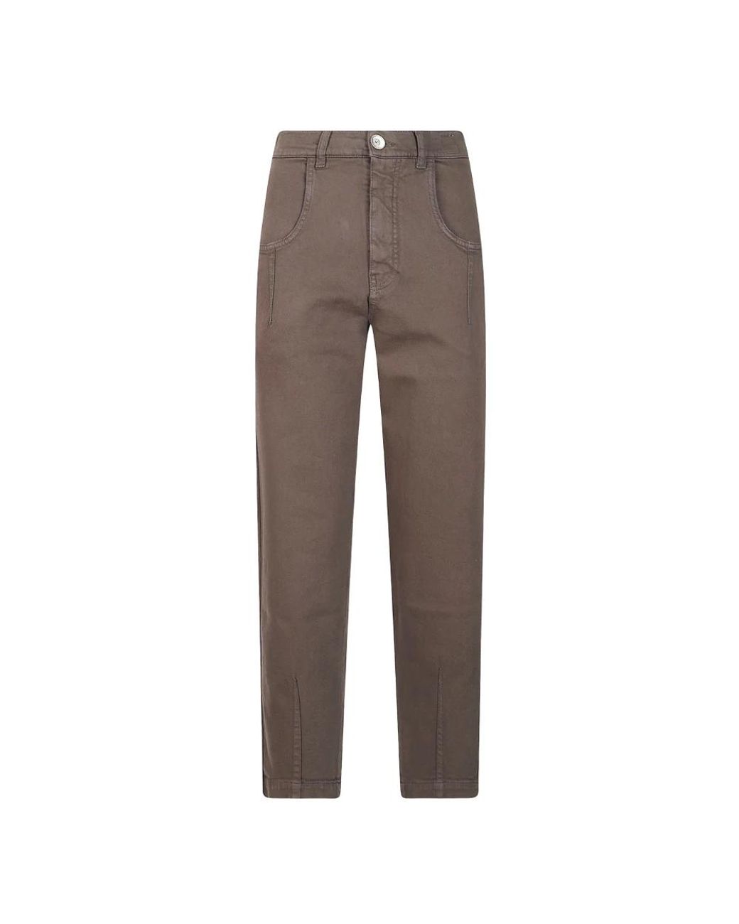 Eleventy Rechte Broek in het Brown