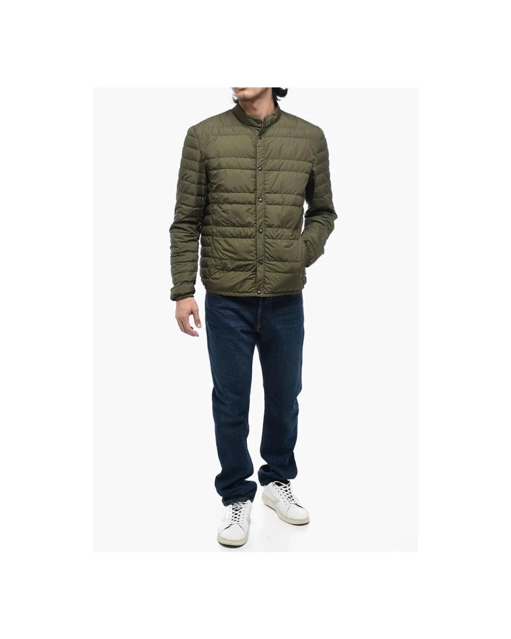 Woolrich Green Down Jackets for men